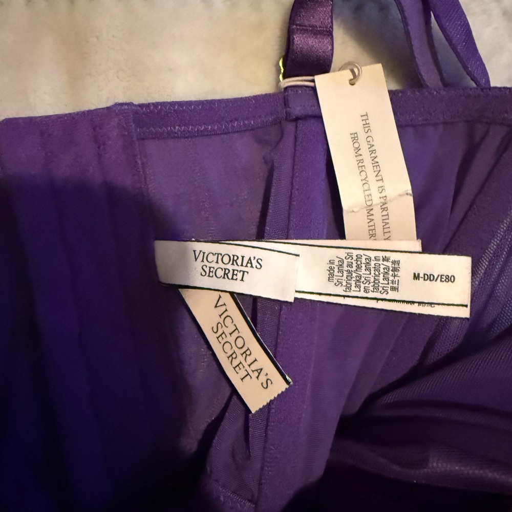Victoria's Secret Purple Lace Bustier - Picture 4 of 6